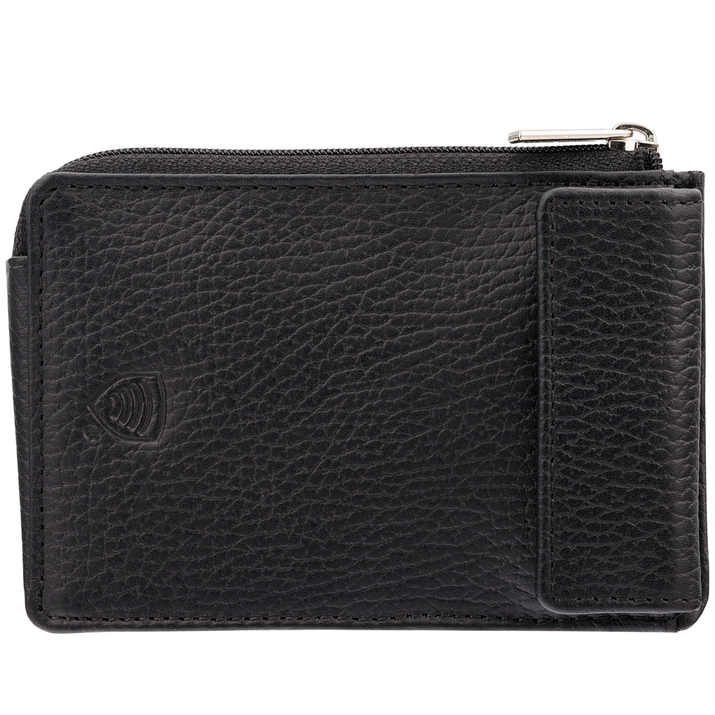 Faraday Pouch - Car Key Signal Blocker - BLACK Pebble Leather