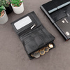 Black Leather RFID Wallet for 5-10 Cards with Zipped Coin Pocket and Zipped Note Section