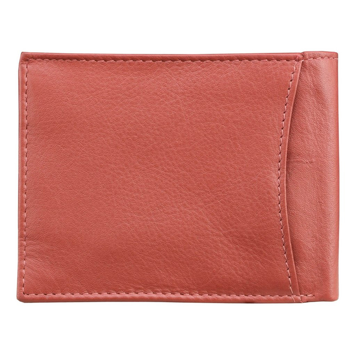 RFID blocking billfold wallet with ID window (Red)