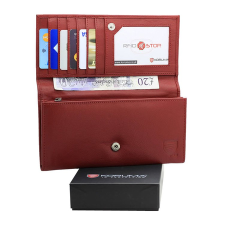 Large Flap-Over RFID Wallet 