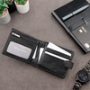 4 Card RFID Mens Wallet with Zipped Note Section 