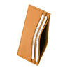 RFID Blocking Exclusive Handmade Genuine Leather Credit Card Holder (Orange)