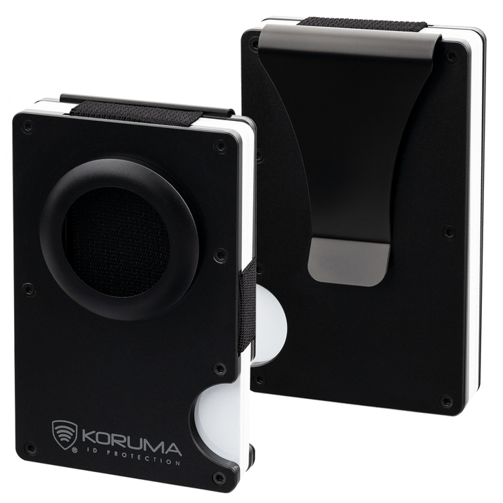 Premium Aluminium RFID Card Holder with Removable Clip
