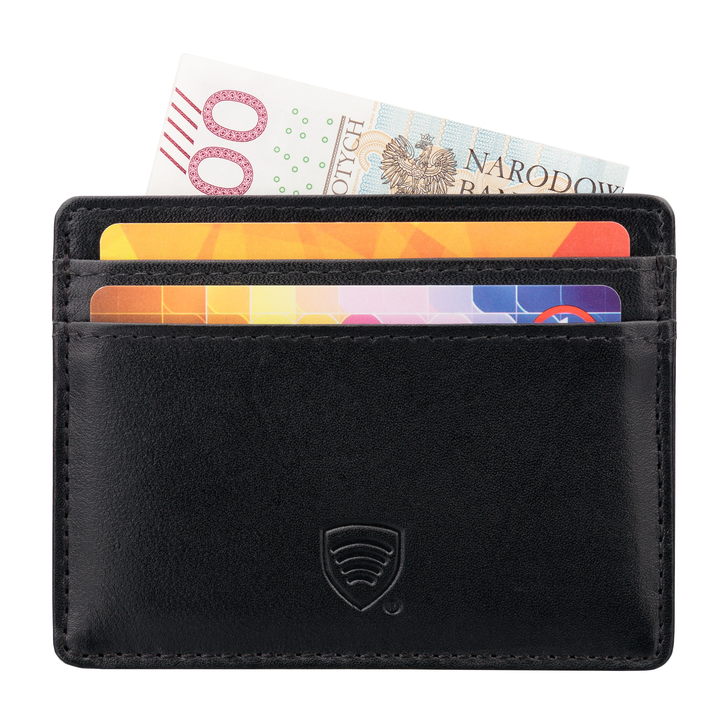 RFID Card Holder - 4 Card Slots - Note Section - SLIM