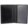 Slim leather wallet with RFID protection (black)