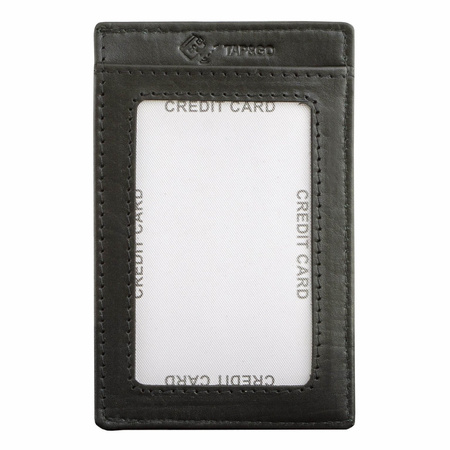 RFID Card Holder - 2 Card Slots - Note Section – ID Window - SLIM