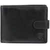 Black Leather RFID Wallet for 8-12 Cards with Coin Pocket and 3 ID Windows - SM-905GBL