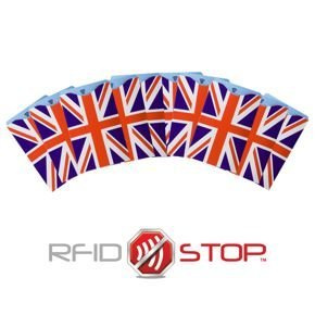 RFID Blocking contactless card protector (Union Jack) 10 pack