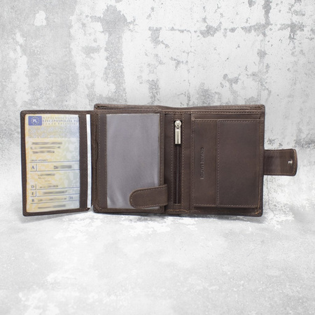 Personalised Leather RFID Wallet - Blind Embossed - Silver/Gold Engraved 