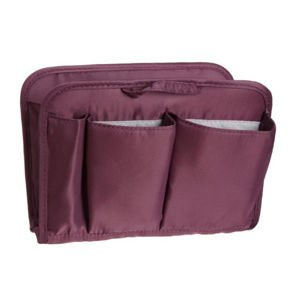 RFID blocking ladies purse organizer (Eggplant)