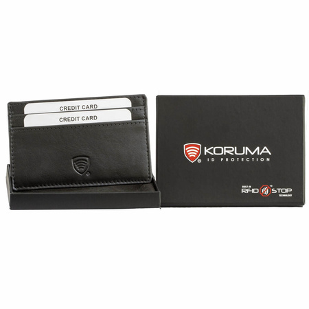 RFID Card Holder - 2 Card Slots - Note Section – ID Window - SLIM